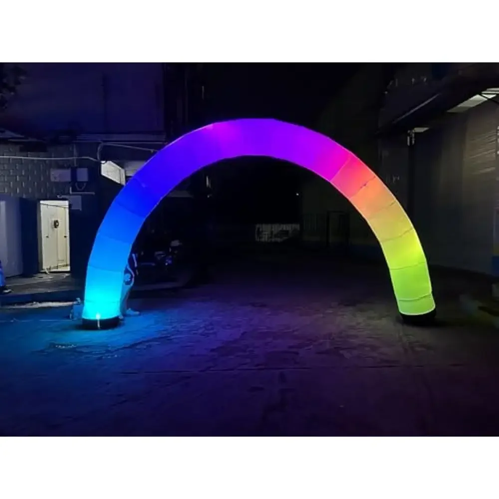 LED Color Changing Inflatable Archway with Blower Wedding Parties Portable Entry Point 9'x15'x18