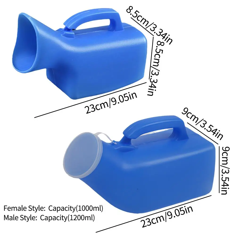 1000ML Plastic Unisex Portable Mobile Urinal Toilet Elderly People Urinal Pee Bottle Journey Travel Kits Camping Travel Outdoor