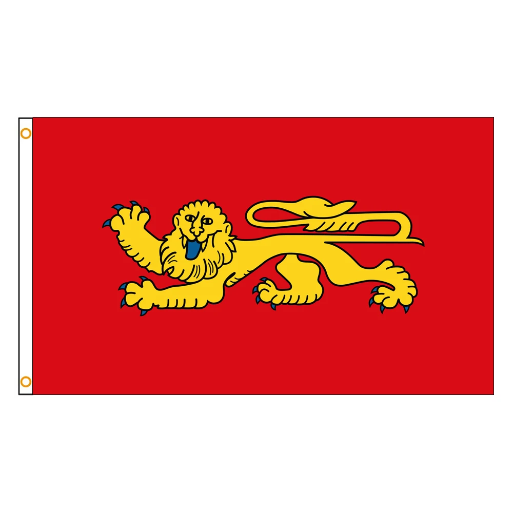 3x5 Ft Aquitaine Flag Vivid Color and Fade proof a region in France Flags Polyester with Brass Grommets 3 X 5 Ft