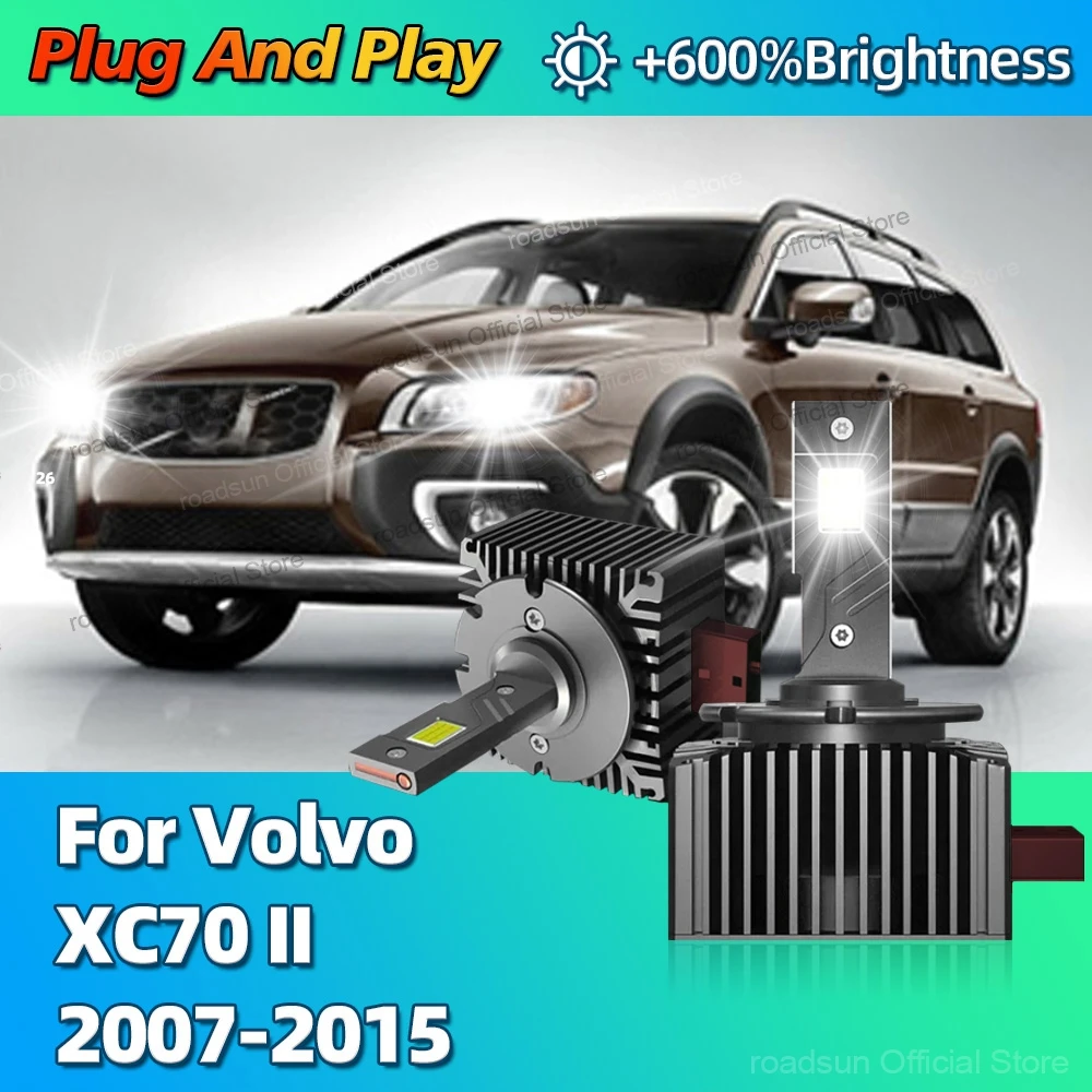 

6000K светодиодные фары HID D1S, сменный автомобильный светильник Canbus для Volvo XC70 II 2007 2008 2009 2010 2011 2012 2013 2014 2015