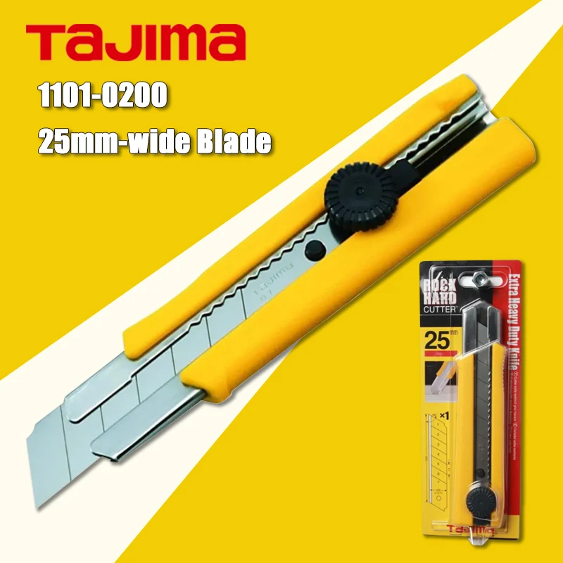 TAJIMA LC-650 Auto-Lock Utility Knife 25mm Blade Wallpaper Cutting Hand Tools 1101-0200