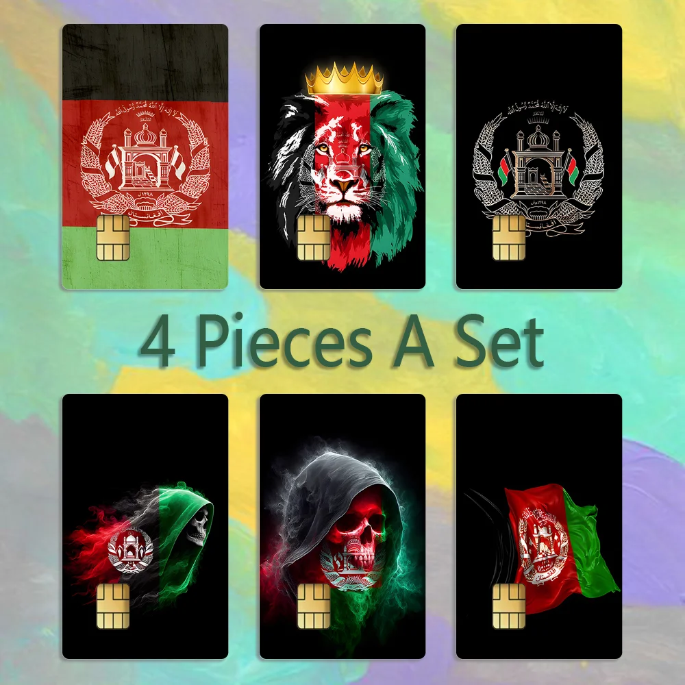 

Afghan Afghanistan Flag Card Stickers Credit Visa Debit Bank Charge Card Bus Metro Waterproof Sticker Decal Decoration