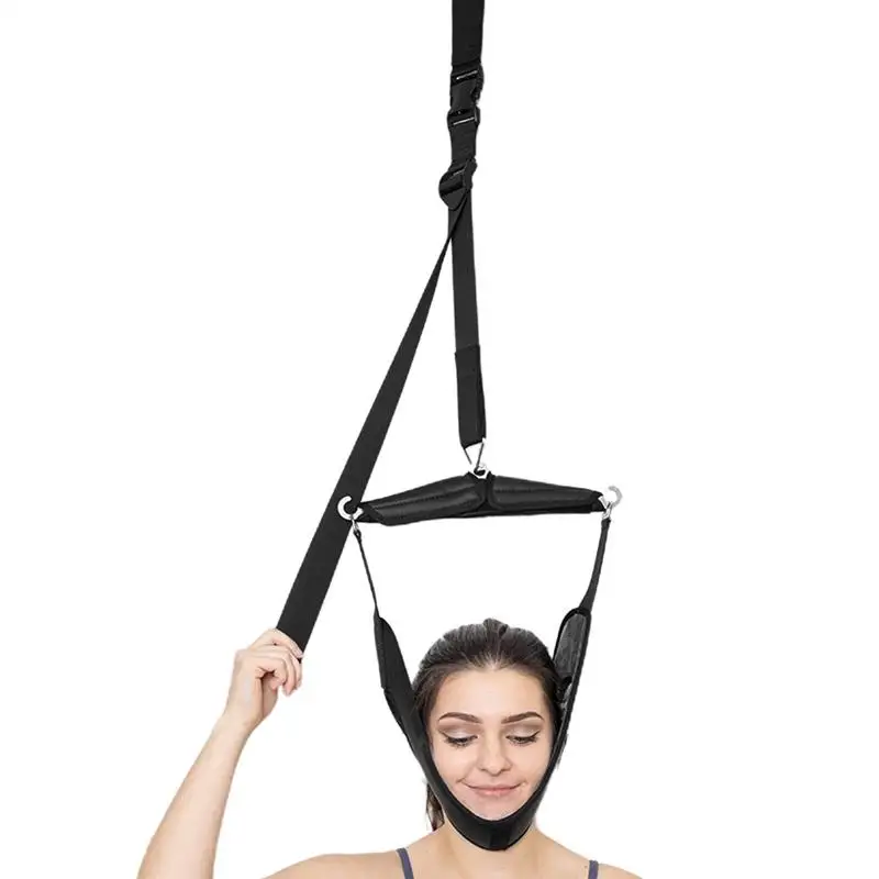 

Тяга для шеи, носилки для шеи, устройство для вытягивания шеи, корректор для вытягивания шеи над дверью, комплект для растяжки позвоночника для мужчин и женщин