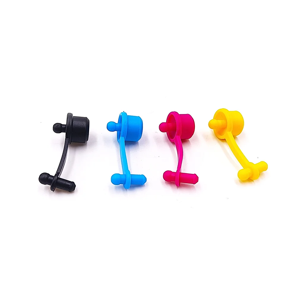 4 Color CMYK CISS Ink Tank Plug Plastic Color Connector DIY CISS Accessory For Inkjet Printer Outer Case Stopper