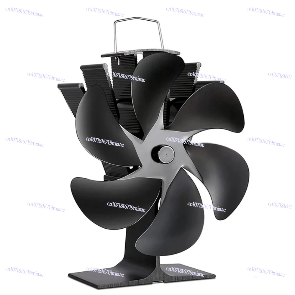 

Upgraded Wood Stove Fan Heat Powered Stove Fan 6-Blade Fireplace Fan Saving Wood Fuel for Wood Burner Stove Non Electric