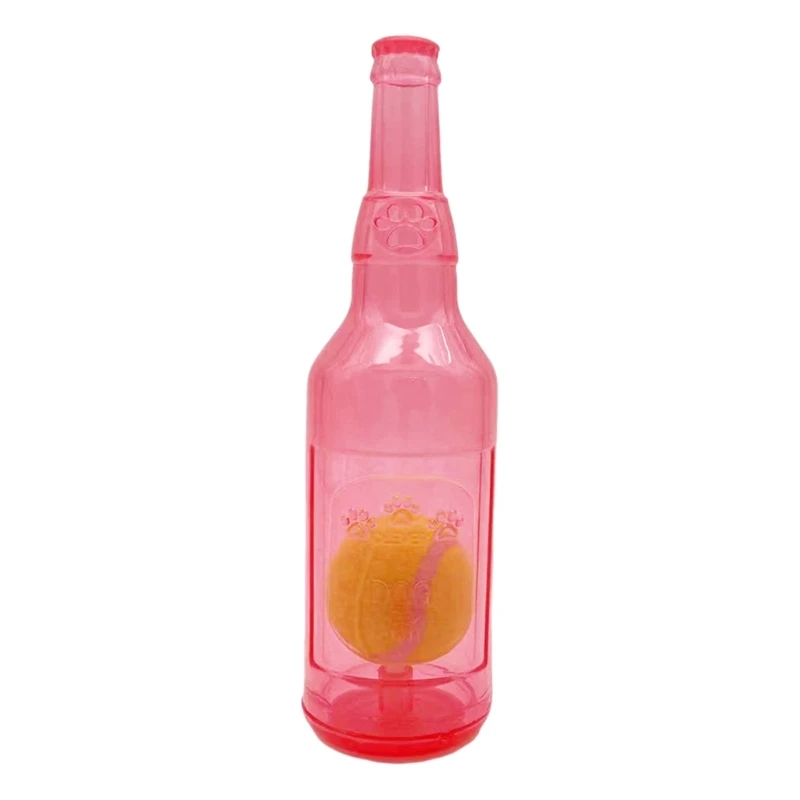 Botella vino para perros, juguete para masticar, tenis, limpieza dientes, desalienta comportamiento destructivo