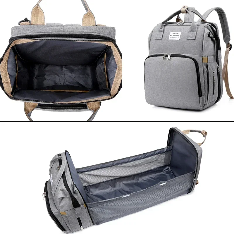 Multi-functional USB Interface Baby Bag Station Panaleras Para Mummy Baby Diaper Backpack Mummy Baby Backpack Large Capacity