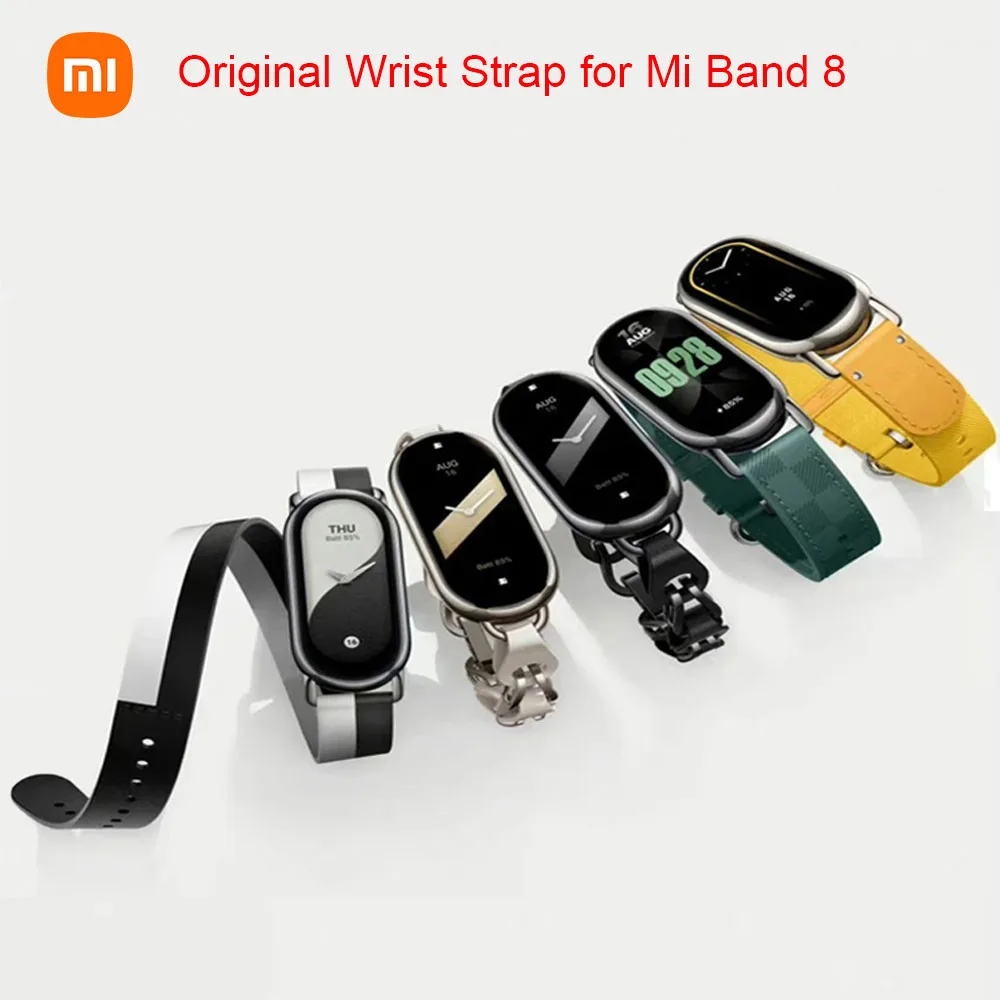 

Оригинальный браслет Xiaomi Band 8, кожаный ремешок на запястье из ТПУ, антибактериальный цветной приятный для кожи материал для Mi Band 8