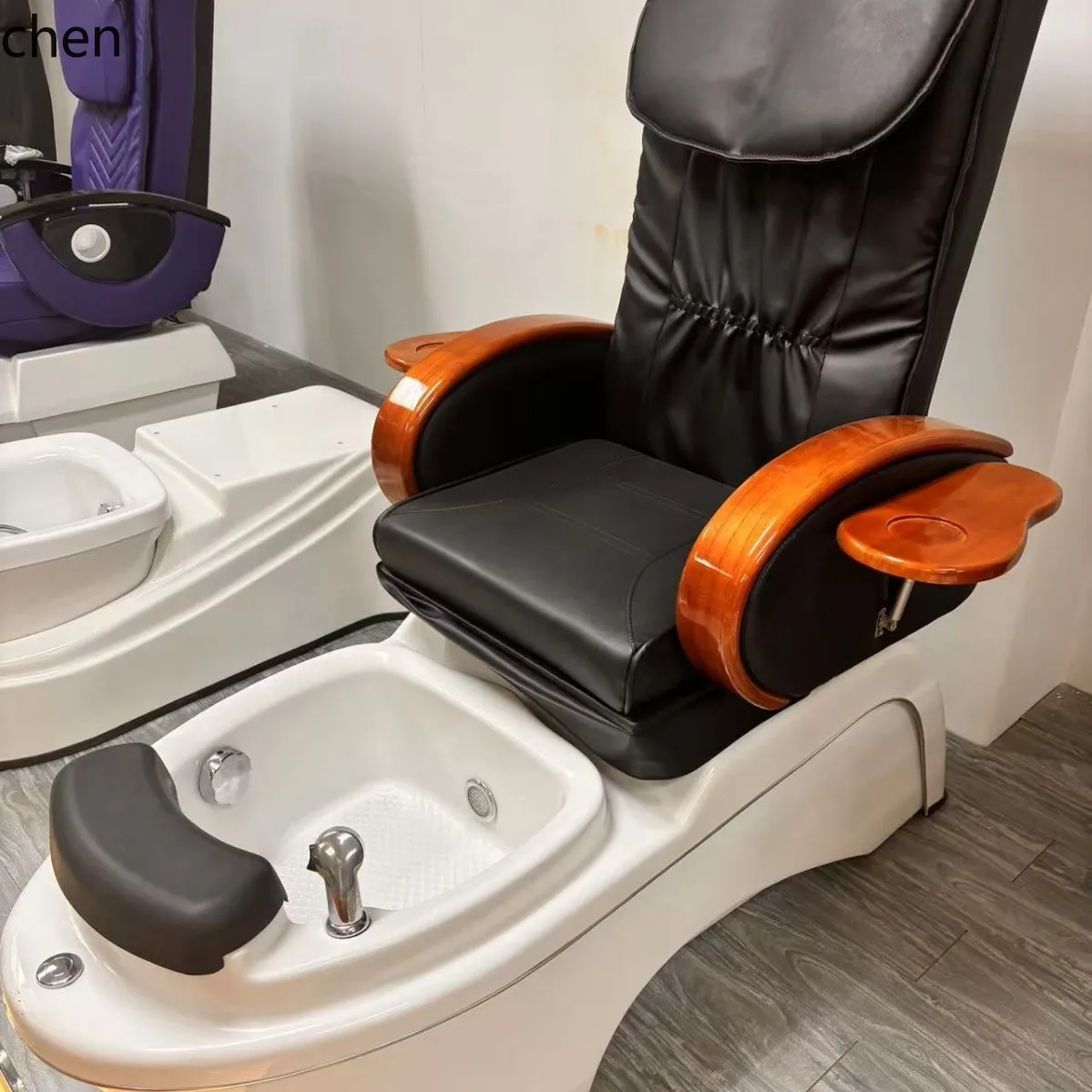 HXL Nail Art Eyelash Tattoo Electric Foot Spa Chair Recliner Foot Therapy Spa 6