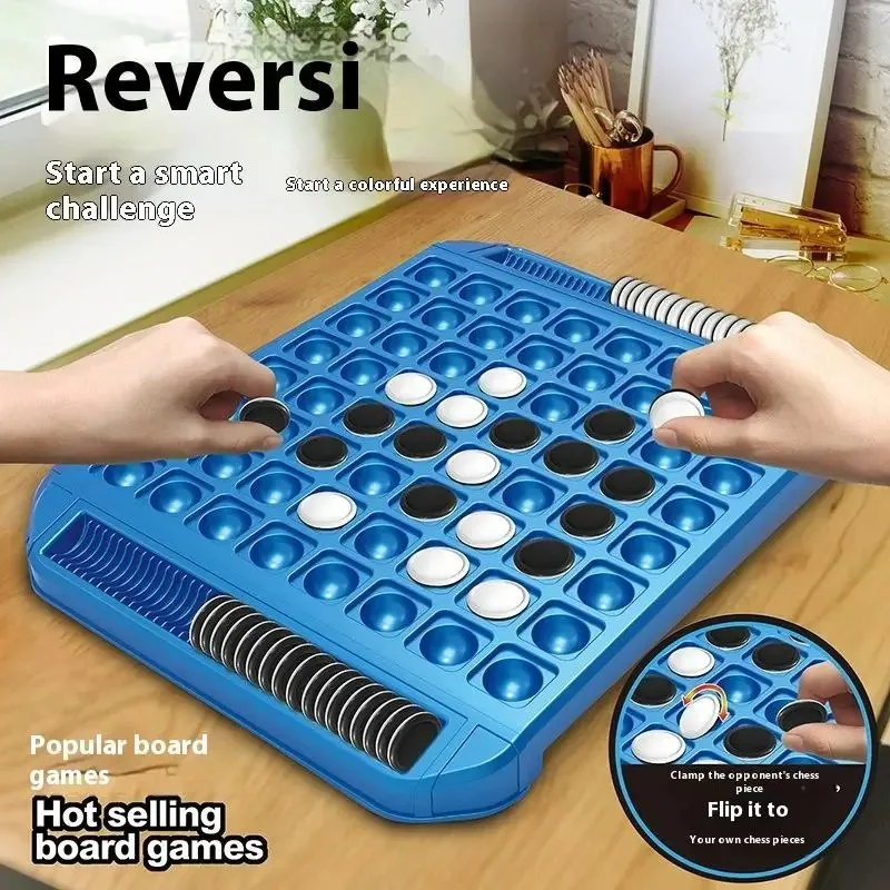 

Классическая настольная игра Reversi — стратегическая игрушка для 2 игроков для семейного склеивания и тренировки логического мышления!