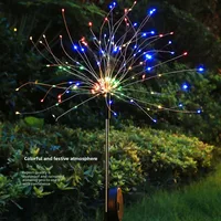 LED Solar Firework Lights Garden Decoration Fairy Lights Waterproof Outdoor Dandelion Lawn Lamp for Garden Landscape Lawn Decor 2