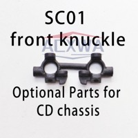 Optional Parts for CD chassis--SC01 front knuckle ! Track testing！Larger angle, better Ackerman!