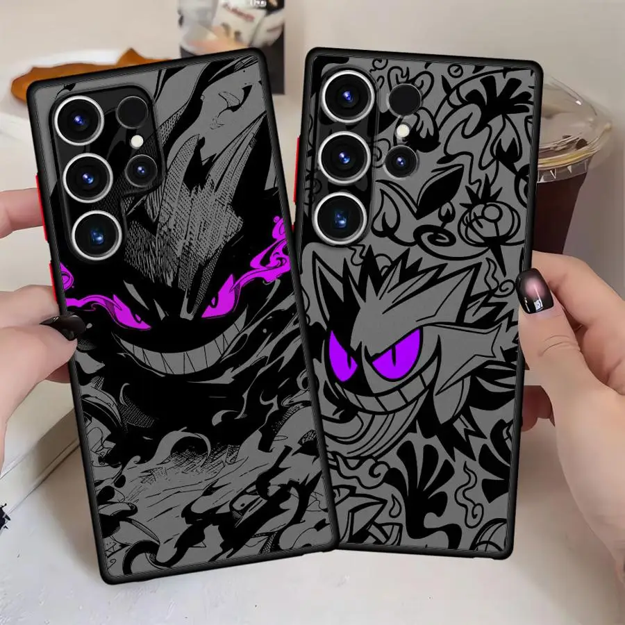 Pokemon Gengar Funda Back Phone Cover Case for Samsung Galaxy S26 Note 20 Ultra 10+ S25 Ultra S22 S21 S23 FE S20 FE S24 Plus