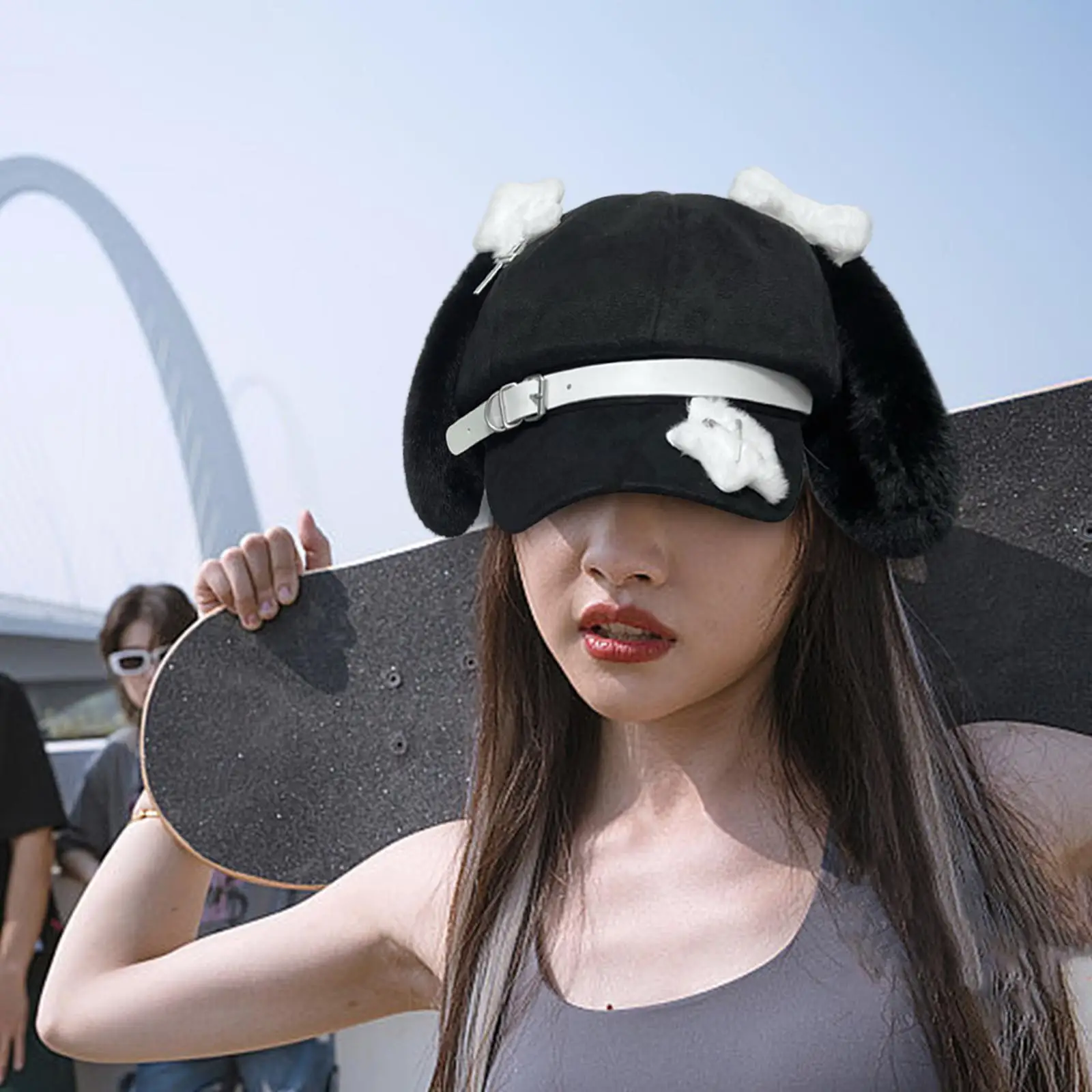 اليابانية قبعة البيريه المرأة الشتاء القوطية عادية الرسام قبعة لوليتا قبعة بيريه لعيد ميلاد هدية عطلة السفر مهرجان السنة الجديدة