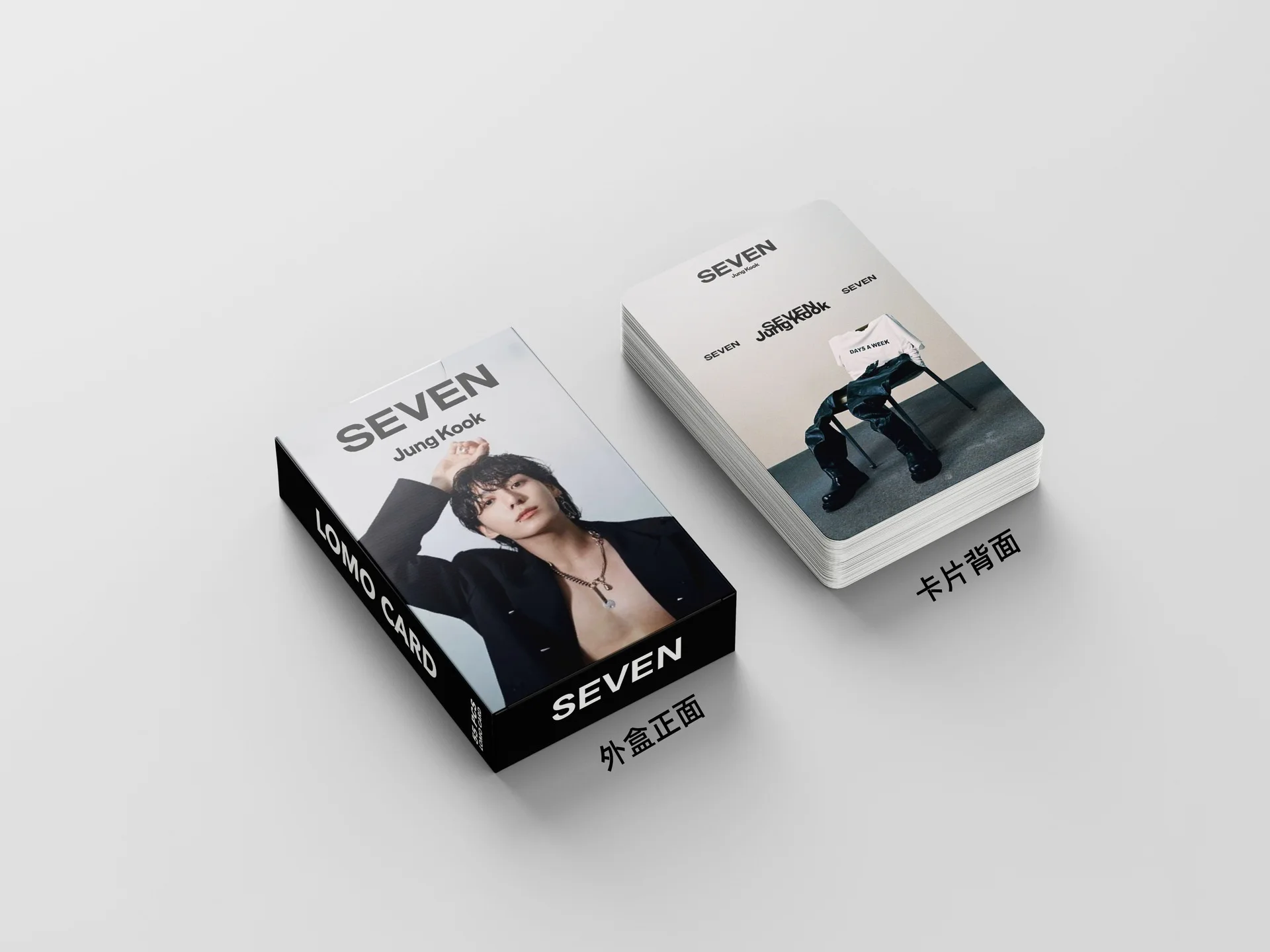 55Pcs/Set Kpop Idol JungKook Cards Photocard New Album Seven Postcard Fans Collection Gift