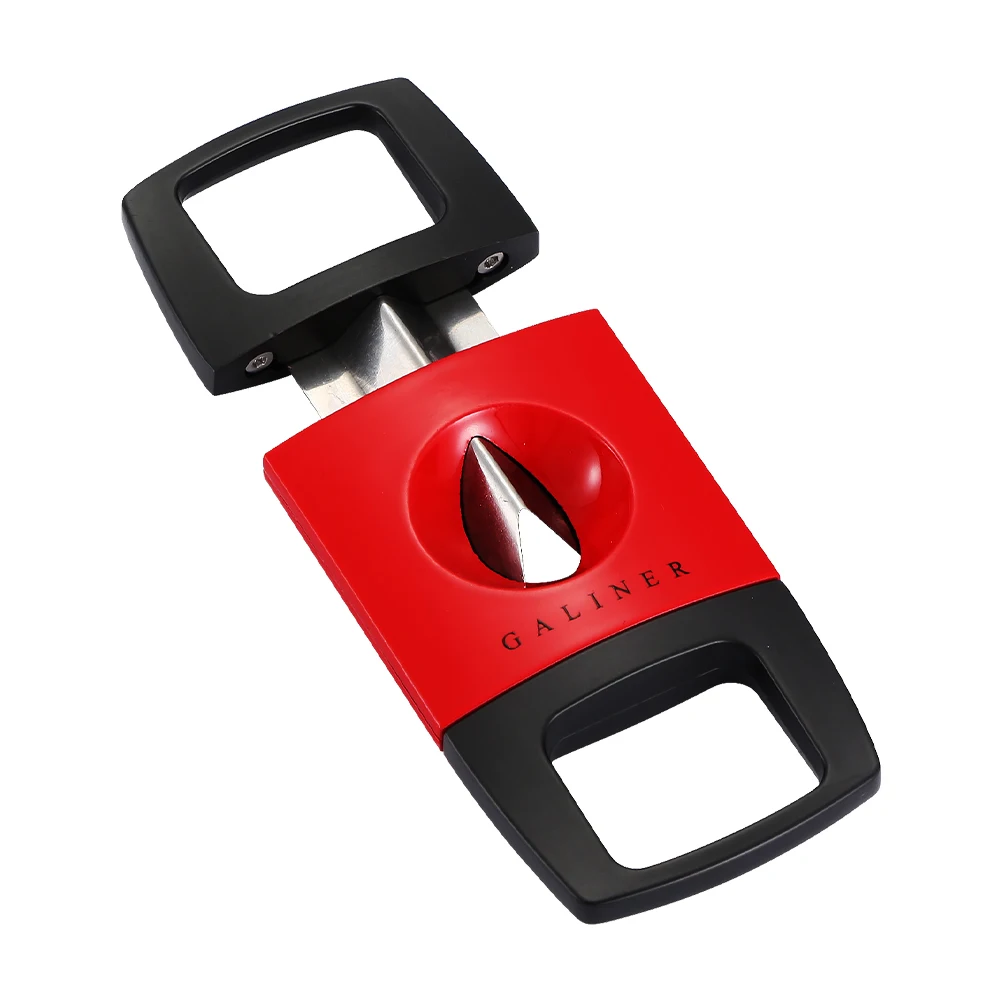 GALINER V Cut Tobacco Cutting Cigar Cutter New Guillotine Metal Scissors Portable Smoking Accessories V Cigar Cut