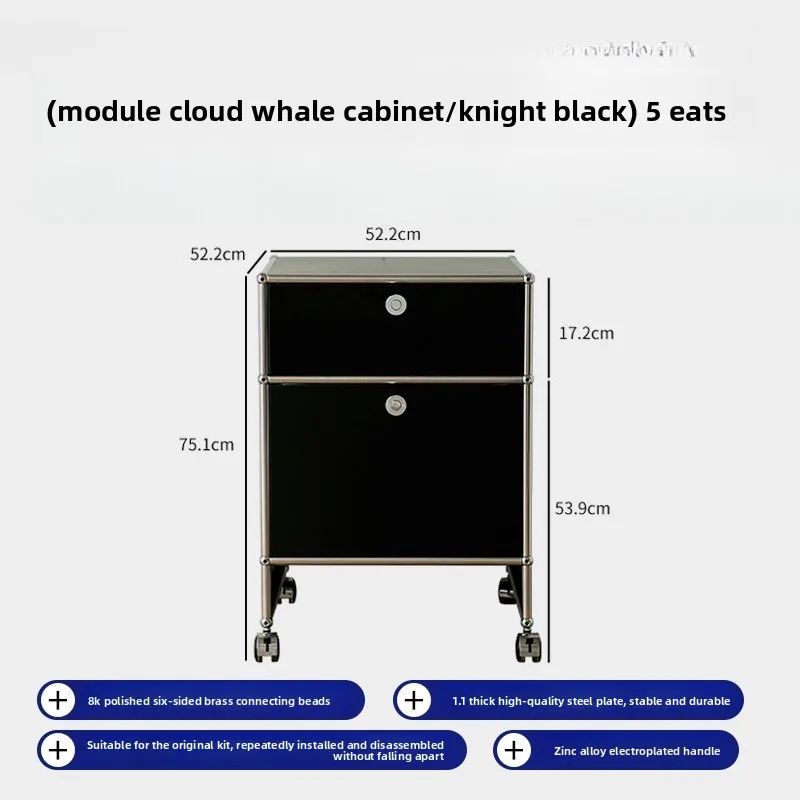 Gabinete de cubo de almacenamiento de TV de diseño, fábrica de borde de acero inoxidable Medieval, gabinete Simple moderno ins