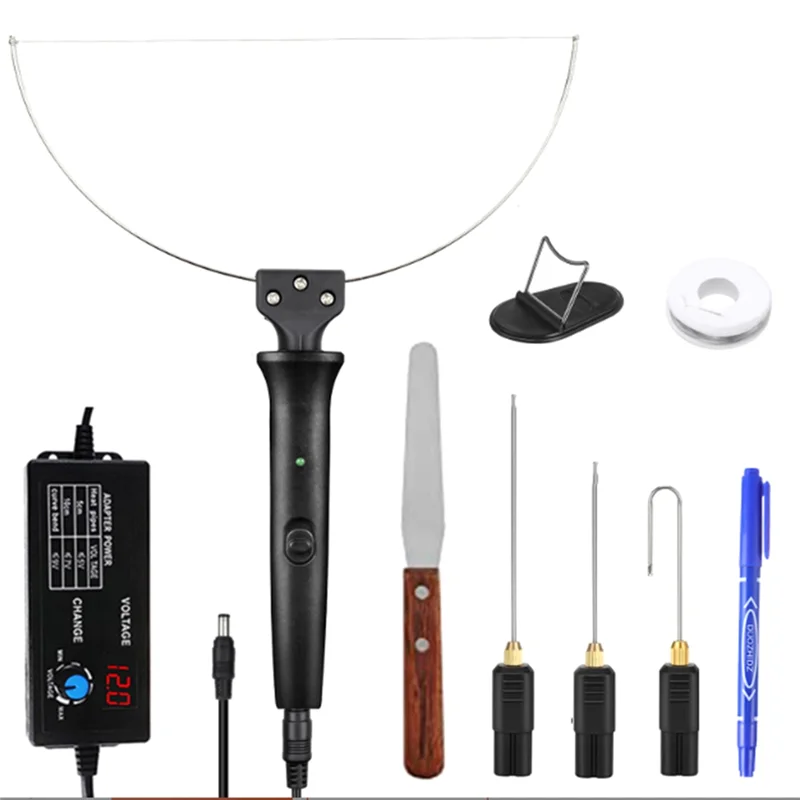 

BMBY-1 Set Black Electric Styrofoam Cutter Cutting Machine Styro Foam Cutting Pen Portable Foam Cutting Knife Heating Wire EU Pl