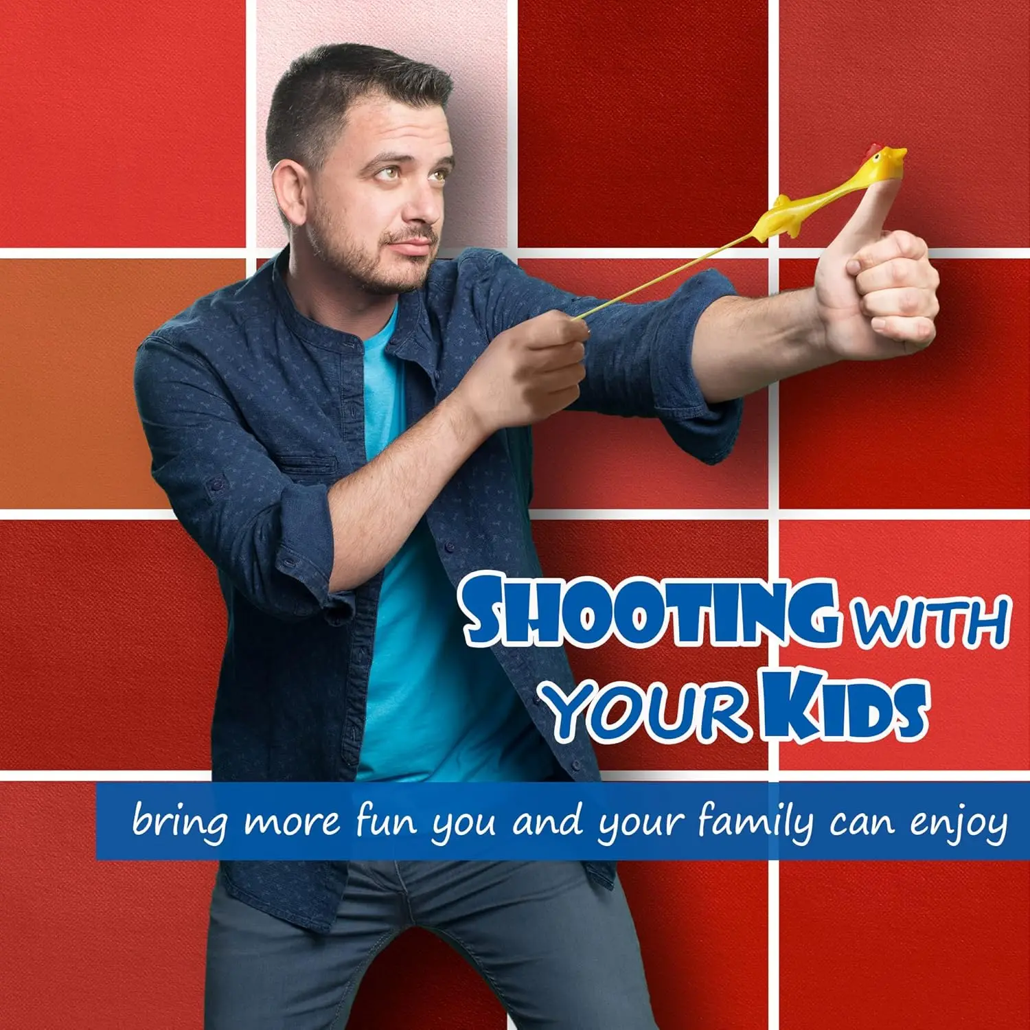 Nieuwigheid katapult kippenspeeltje - Interactief schietspel geschikt voor kinderen en volwassenen - Fidgetspeeltje voor stressverlichting