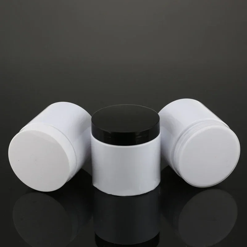 200g 200ml White Plastic Jar Coffee Tea Candy Sugar Container Empty Cosmetic Cream Lotion Refillable Bottle