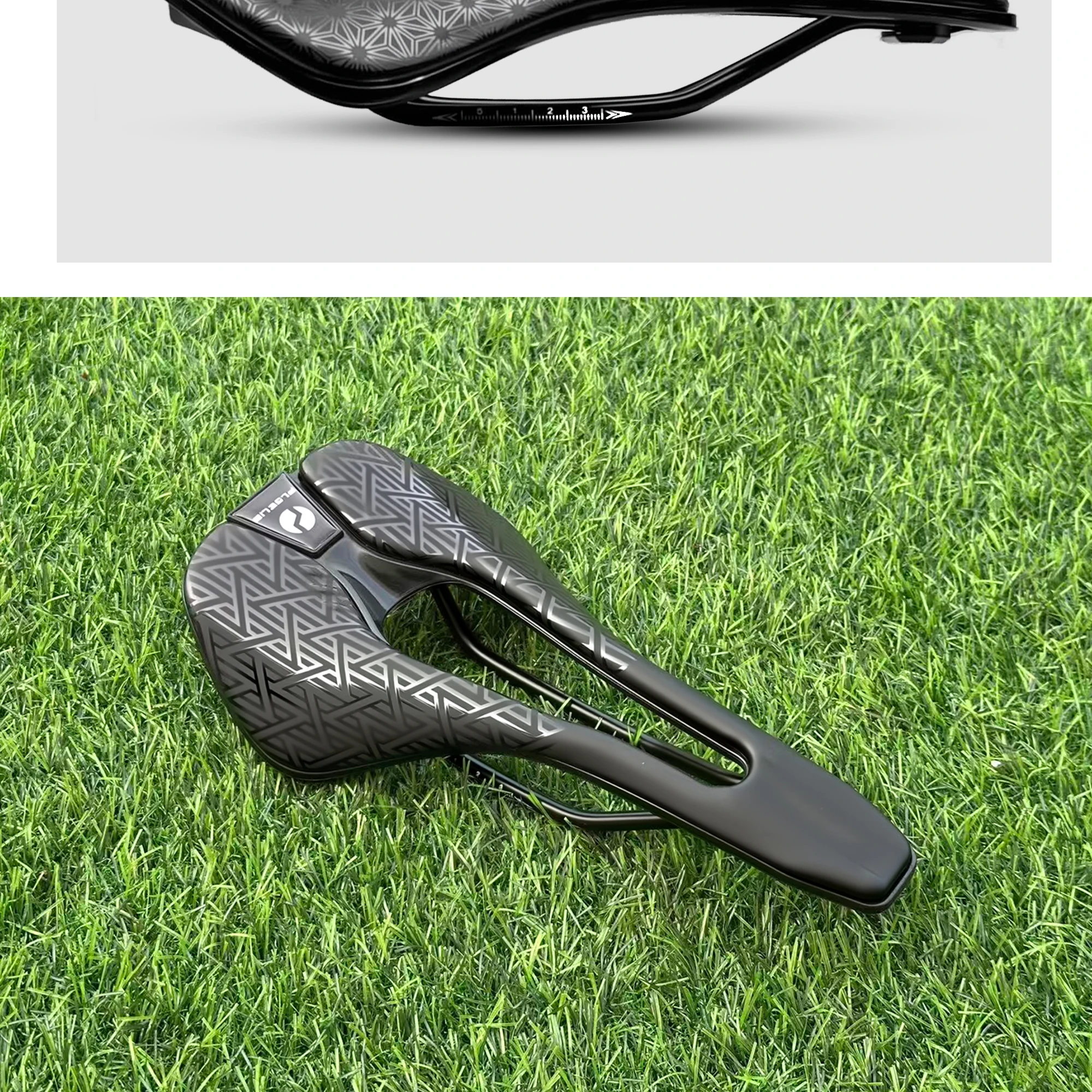 Plselis Leichter Rennrad-Sattel mit Hohlraum-Design, Atmungsaktiv, 280g, Rennrad-Zubehör – Detail 21