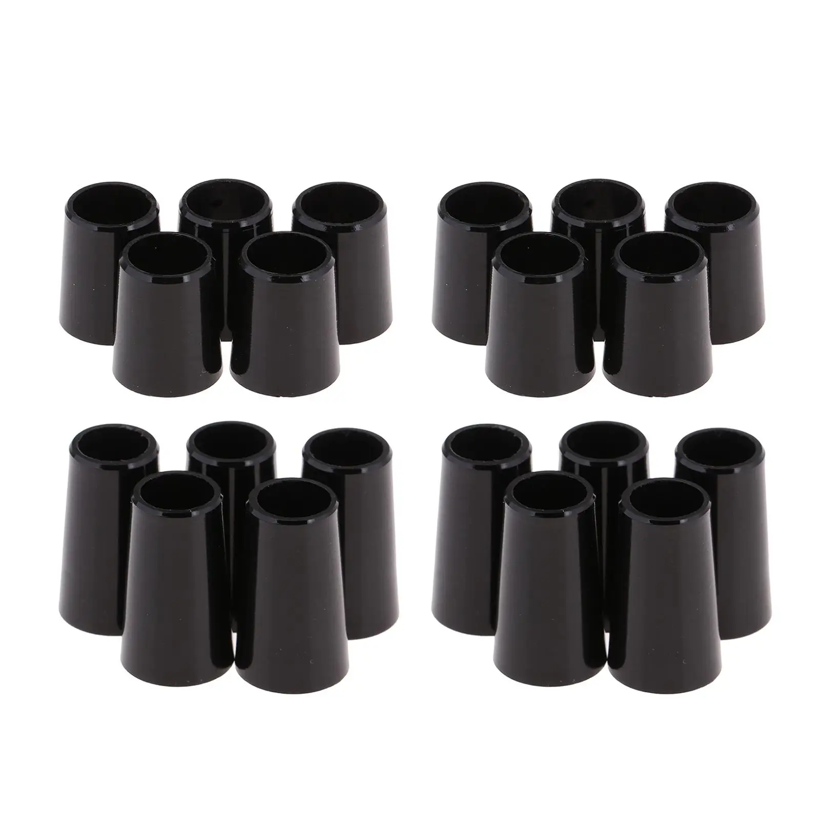 20pcs Black Golf Shaft Sleeve Ferrules .335 .370 Caps Adapter