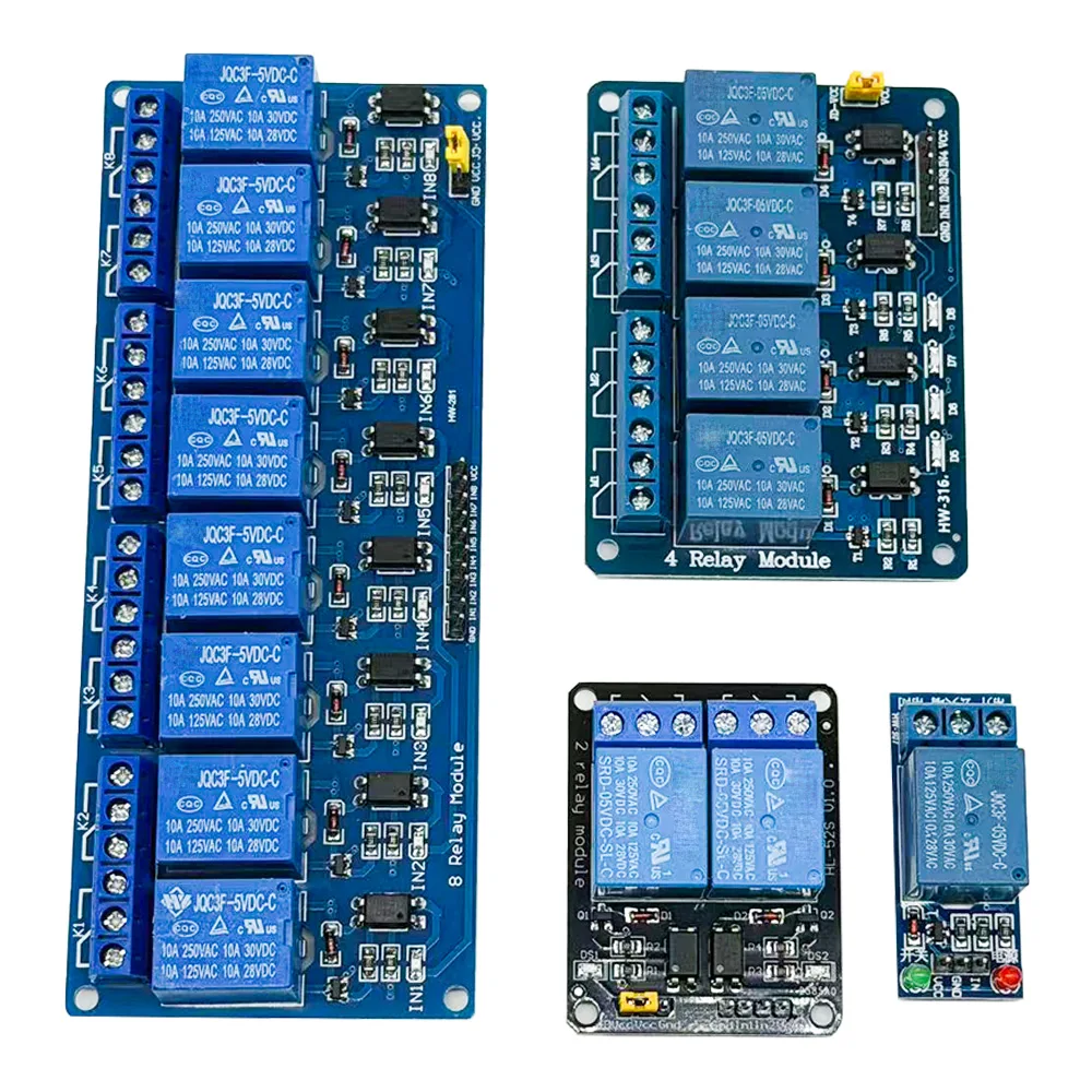 1PCS DC5V 1 ,2 ,4 ,8-Channel Relay Module With Optocoupler.Output X Way for Arduino 1CH 2CH 4CH 8CH