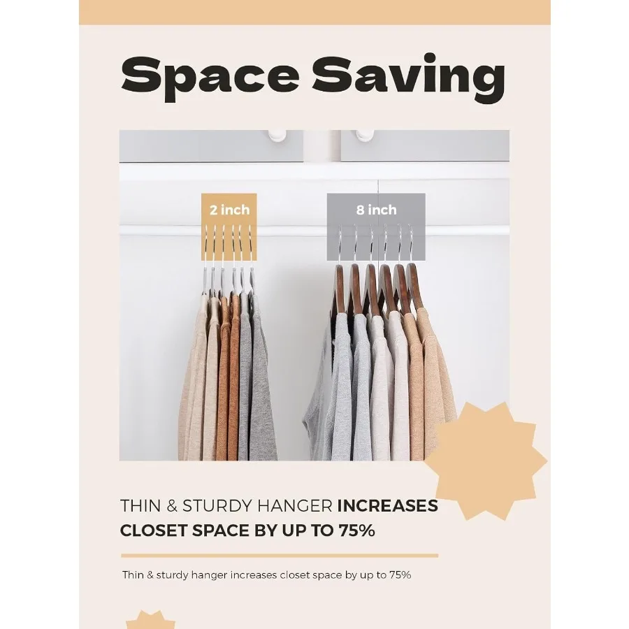 Graue Kunststoff-Kleiderbügel, 50er-Pack, schlanke, platzsparende, rutschfeste Kleiderbügel mit Gummipolstern, robuster, robuster Kleiderbügel für Schrank SShap