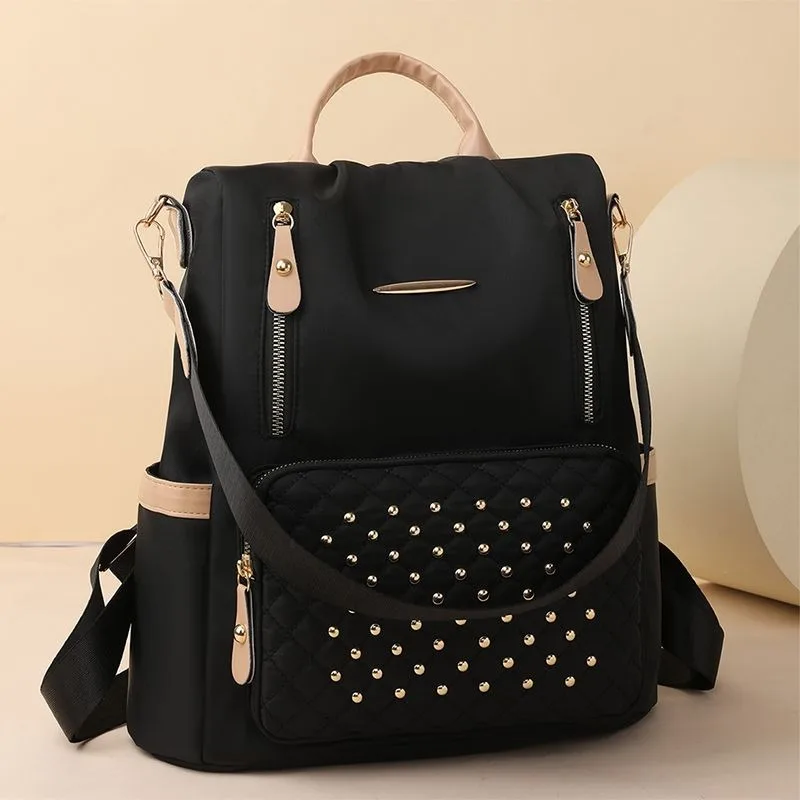 Zaino moda donna Zaini in nylon di grande capacità Zaino da viaggio grande femminile Borse da scuola Borsa a tracolla per ragazze adolescenti