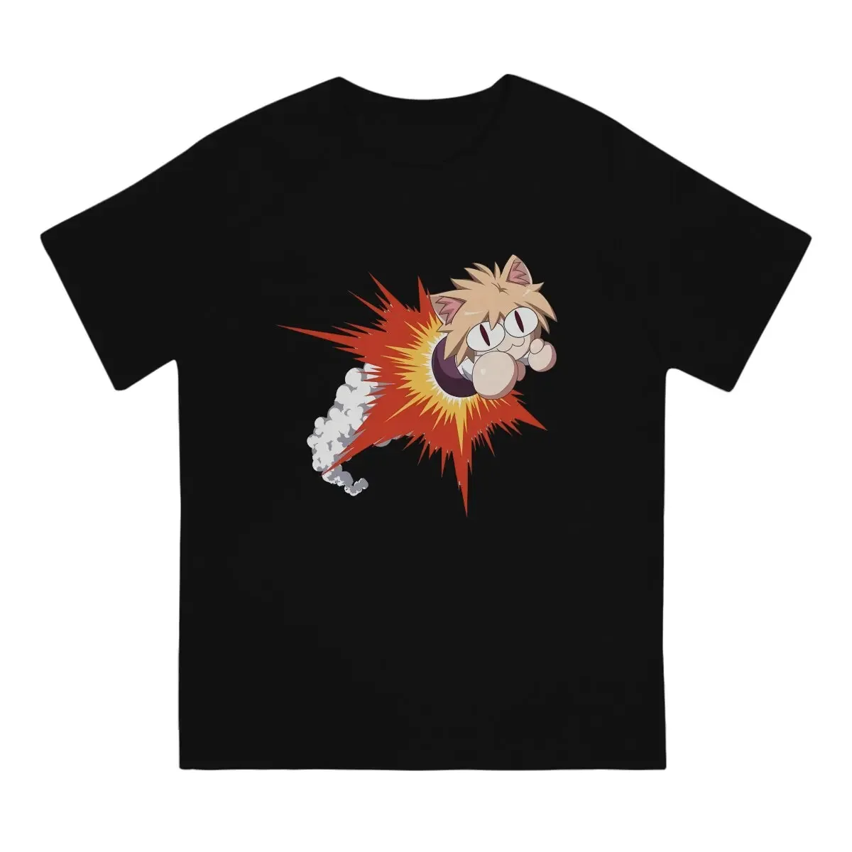 Men's T-Shirts Explode Funny Cotton Tees Short Sleeve Neco Arc NECOARC Cat T Shirt O Neck Tops New Arrival