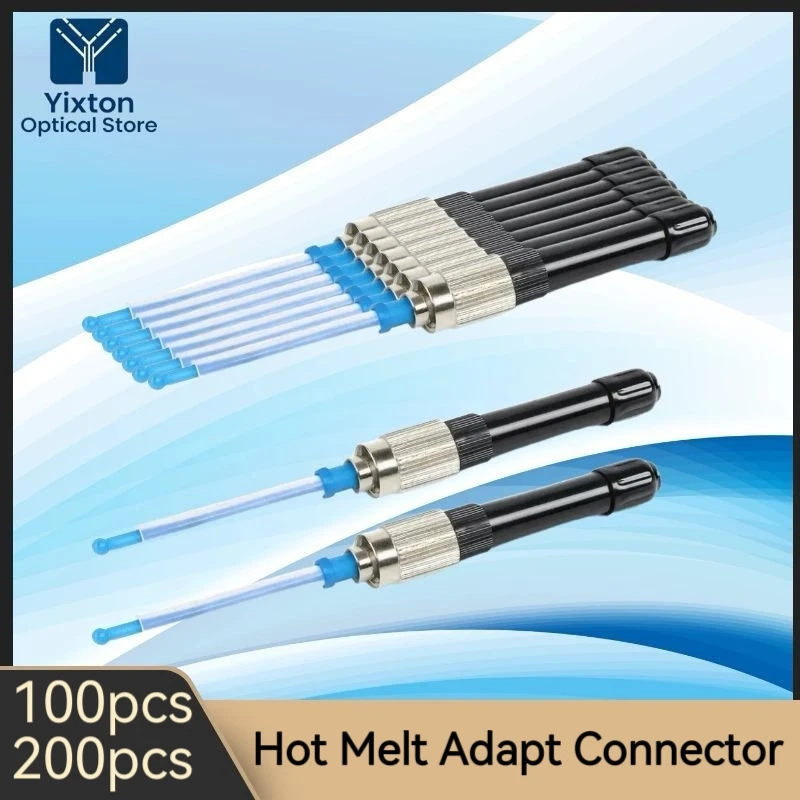 Hot Melt Connector FC/UPC Quick Connector with Low Loss and High Stability Fiber Optic Joint 100pcs 200pcs Fast Connector