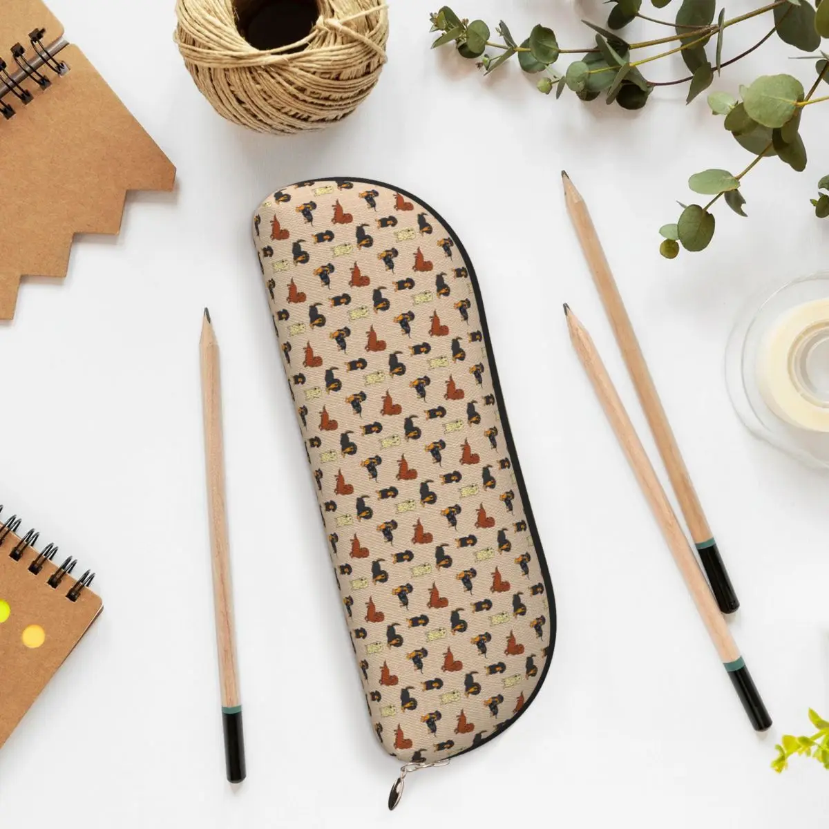 

Пенал для собаки таксы, держатель для ручек, канцелярские принадлежности, большая вместительная коробка для ручек, сумка-карандаш для мальчиков и девочек, подарки