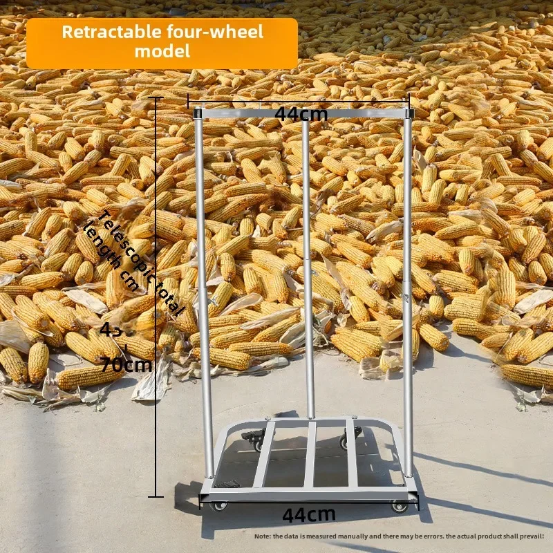 Innovative Corn Stick Bagging Support Frame with Woven Bag Holder for Agricultural Harvest Grain Rice Bag Stuffer