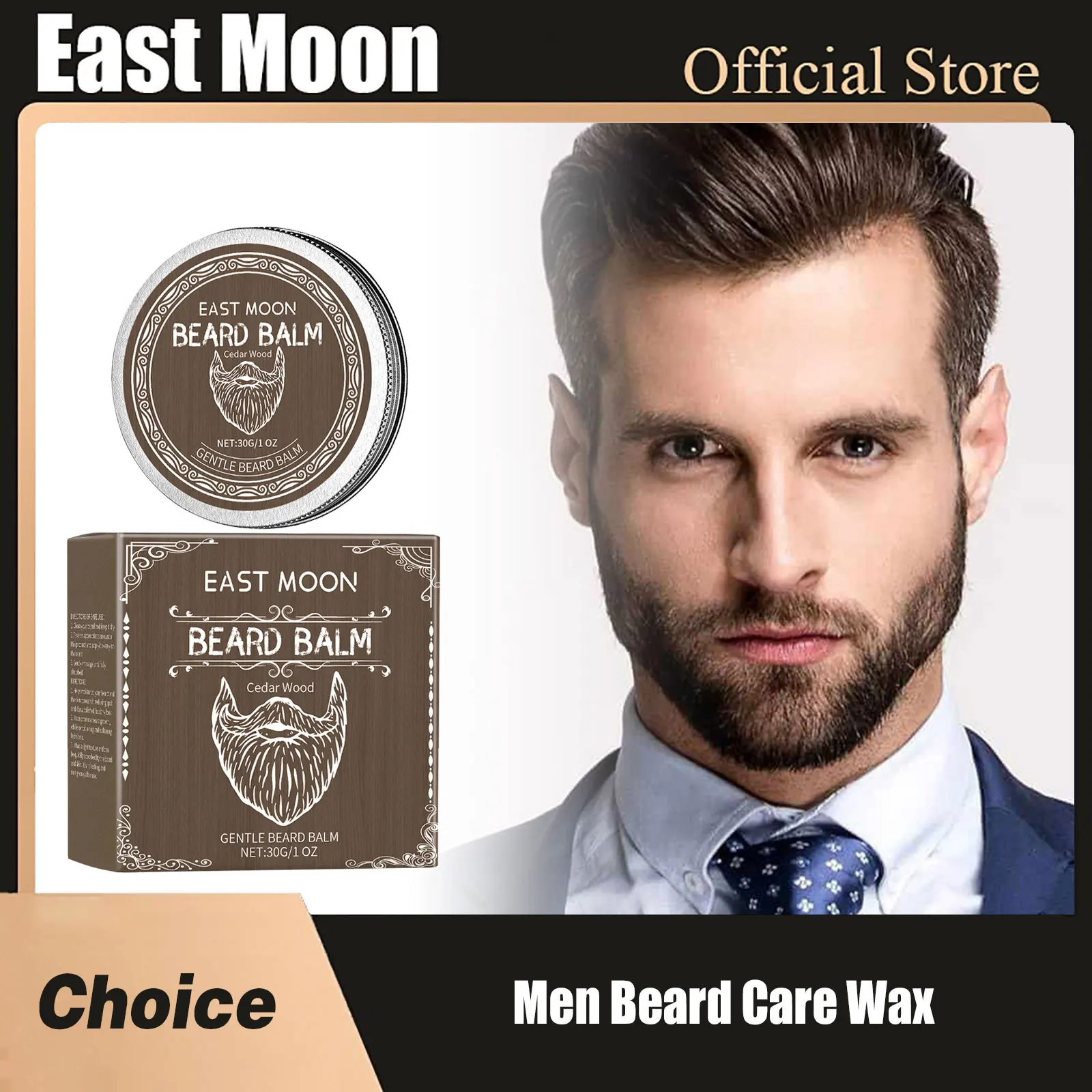 

Men Beard Care Wax Strong Hold Deep Moisturize Strengthen Smooth Dashing Growth Groomed Charming More Thicking Beard Balm Cream