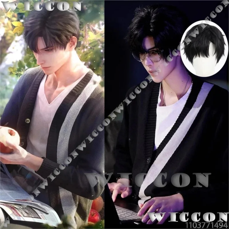 Zayne Lishen Game Love and Deepspace أزياء تنكرية دعامة شعر مستعار معطف أسود سترة سترة Li Shen للرجال مخصصة للهالوين ؛ 3,k8