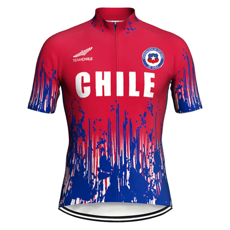 

Cycling Jersey for Chile, Short Jersey, MTB Bicycle Shirt, Breathable Ropa Ciclismo Maillot, Road Motocross Sports, Summer Top