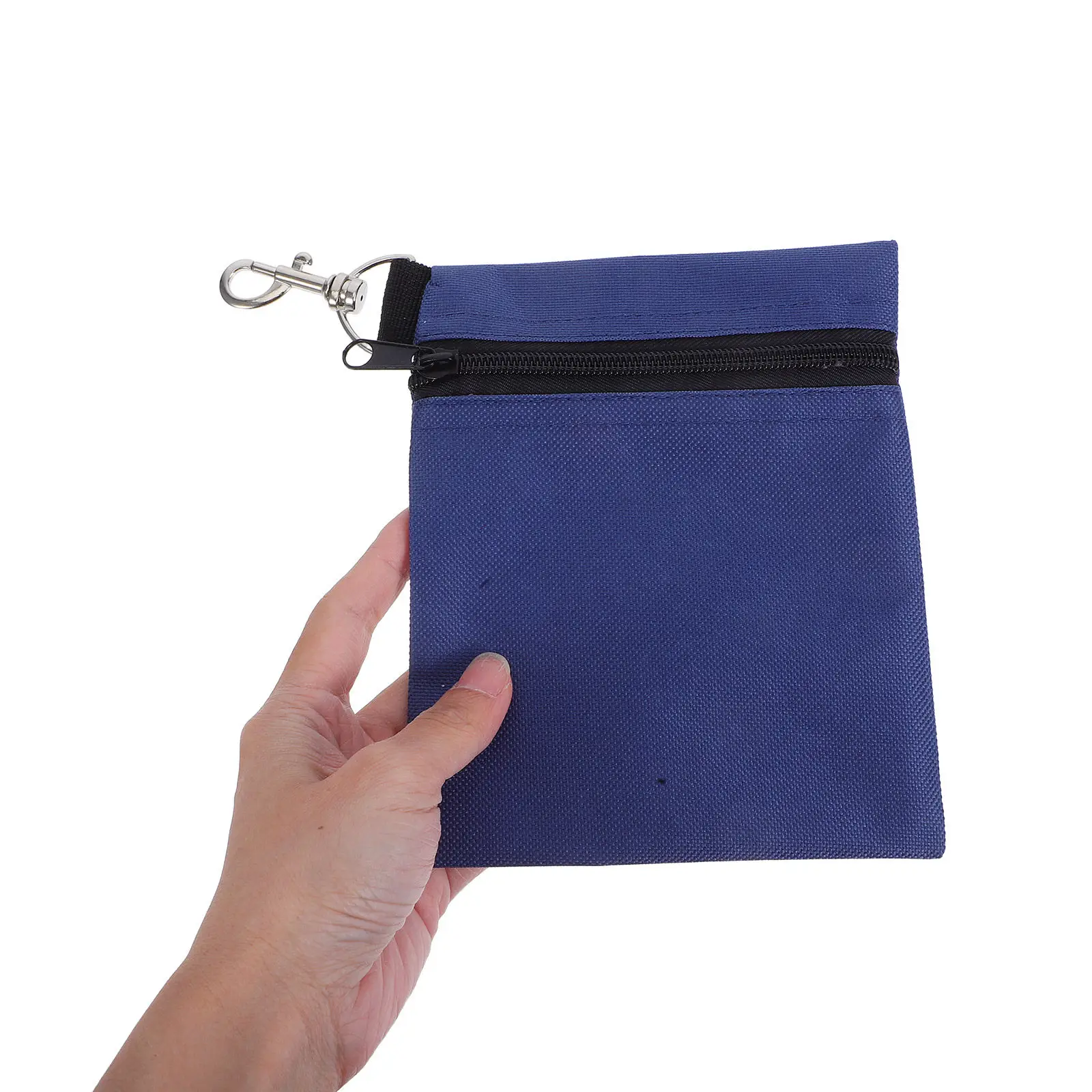 2Pcs Golf Bag Pouch High Strength Nylon Zip Closure Portable Waist Utility Storage Organizer Clip Holder for Golf Tees Ball