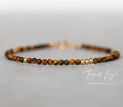 Tiger Eye bracelet / Chalcedony bracelet / Gemini bracelet / Tiger's Eye Jewelry