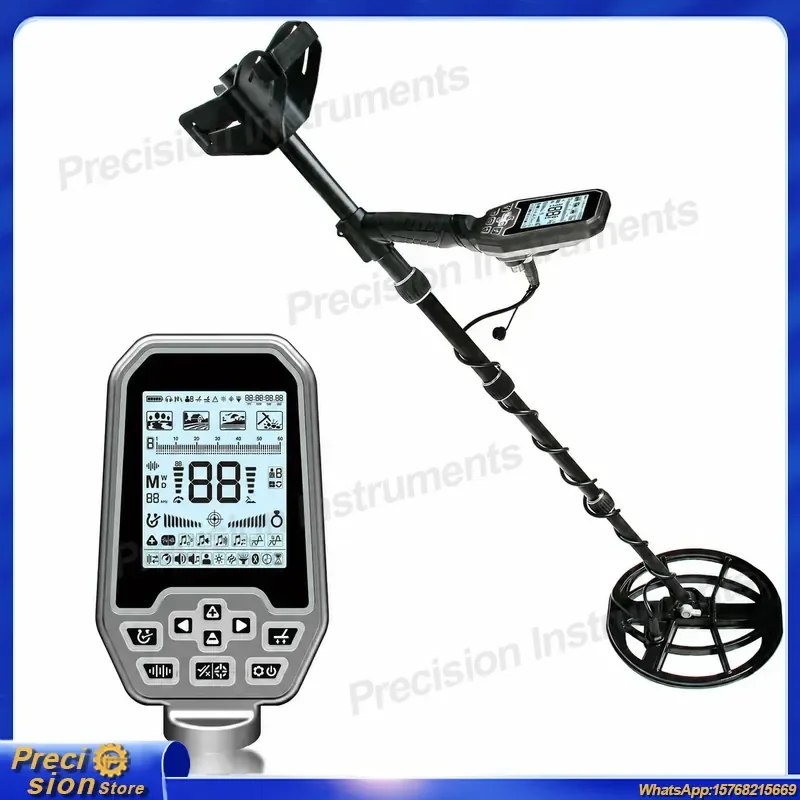 for S63 Professional Underground Metal Detector for Treasure Hunting Gold Prospecting Coin Jewelry Buried Object Detection