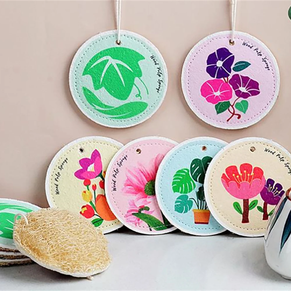 Home Cleaning Sponges Scouring Pads Kitchen Melamine Dishwashing Sponge Wood Pulp Cotton Washing Tool Kitchen Accessories