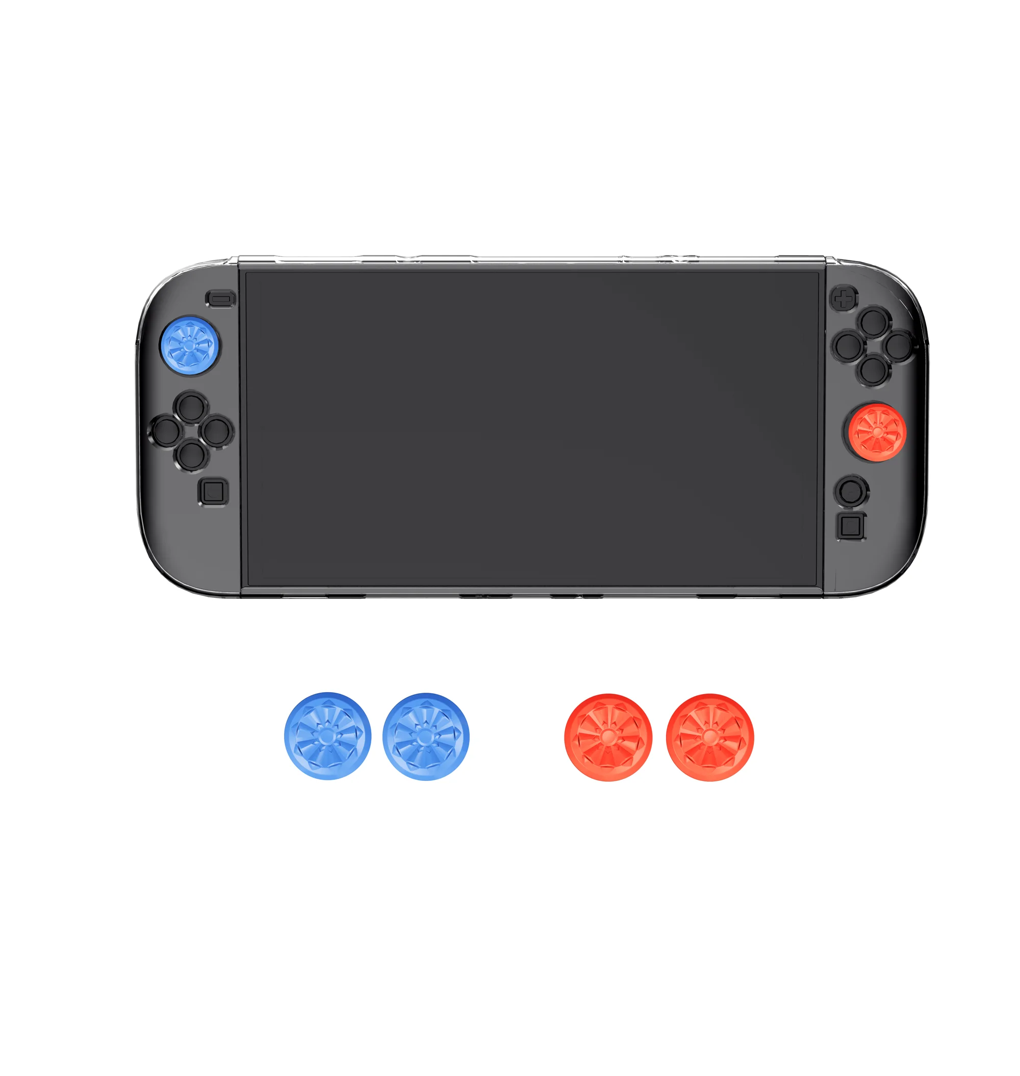 

4-in-1 Thumb Grips for Nintendo Switch 2 Joystick Caps Ergonomic Design Performance Thumbstick Cover Accessories for Joycon 2