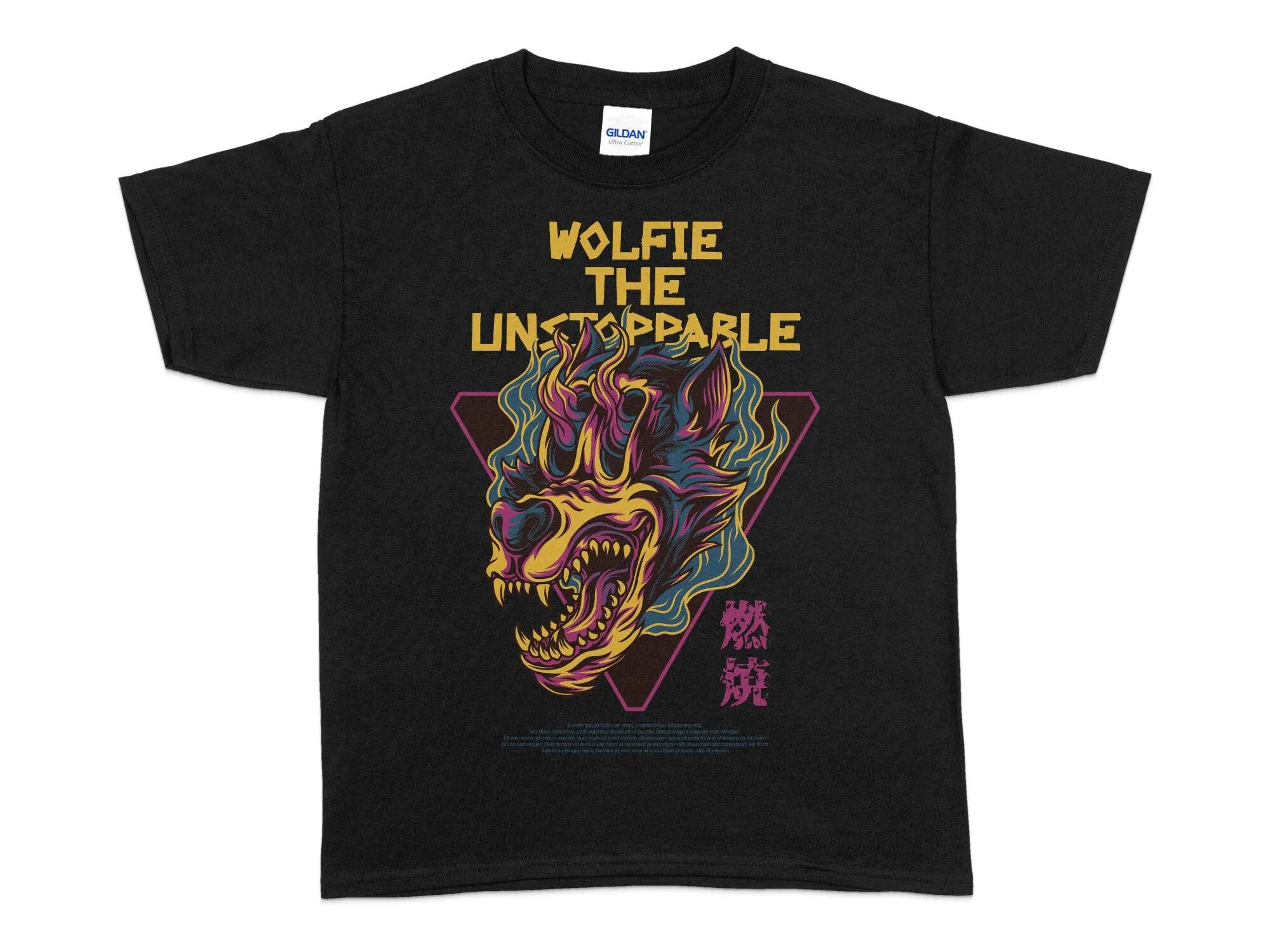 Wolfie The Unstoppable Men'S T Shirt Novelty Funny Printed Retro Vintage Streetwear Clothing Casual