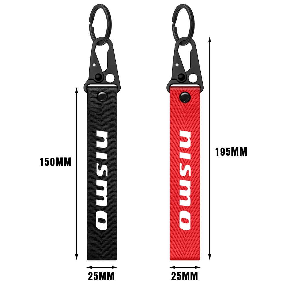 Car Keychain MS Badges Key Chain Rings Lanyard Auto Accessories For Nissan Nismo Tiida Teana GTR 350Z 370Z 240SX Juke Note J10