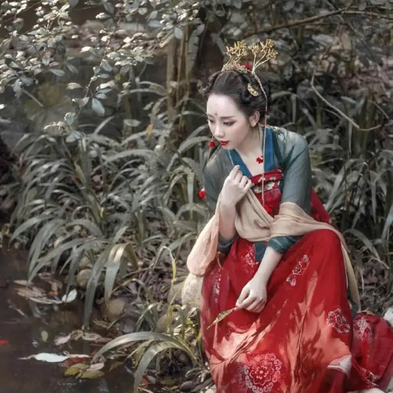 

Fengge kite chest-length skirt Hanfu spring summer autumn winter women's skirt embroidered chest-length ancient women's clothing