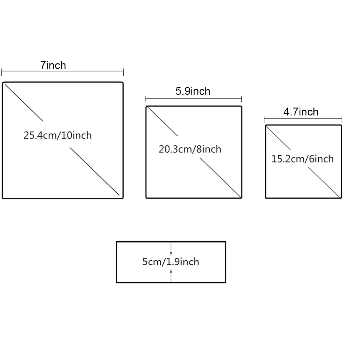 Набор из 3-х форм для торта, квадратная форма для мусса, кольцо для торта из нержавеющей стали, антипригарное кольцо для десерта, форма для выпечки, инструмент для выпечки, хит продаж