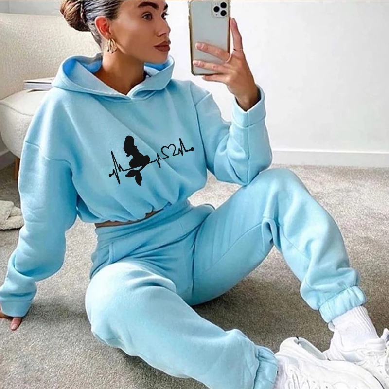 Sets for Women 2 Pieces Drawstring Women\'s Tracksuit 2024 Jogging Short Style Set Hoodie Casual Comfortable Hot Sales Daily Suit