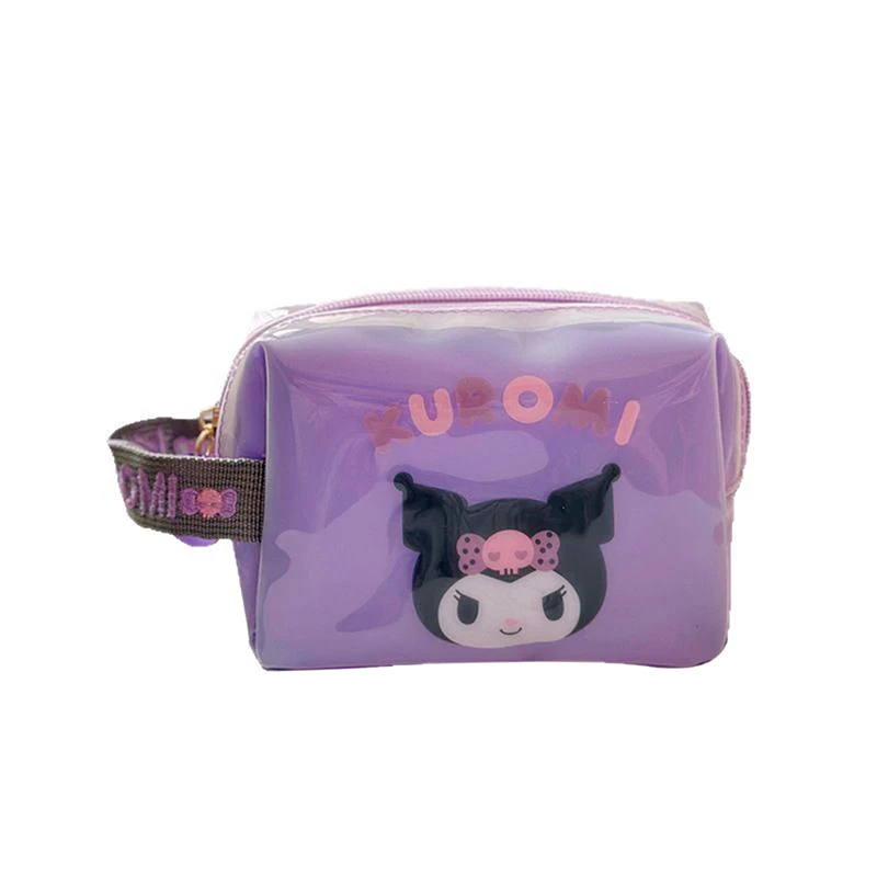 Sanrio hello kitty bolsa de maquiagem kuromi melodia cinnamoroll bolsa de cosméticos bolsa de viagem bolsa de lavagem portátil bolsa de caneta bolsa de moedas
