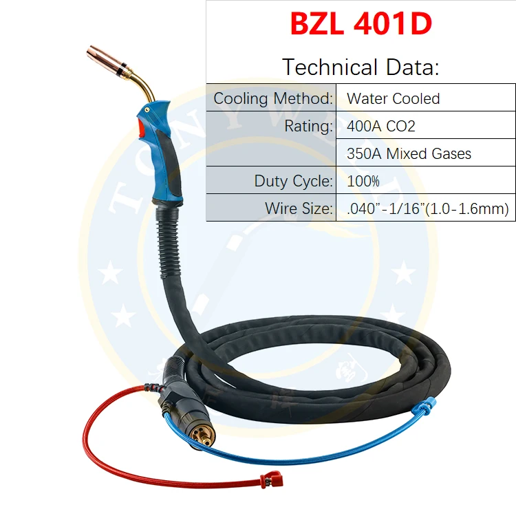 

Binzel Grip 401D Mig Mag Water Cooled Torch Euro Adaptor