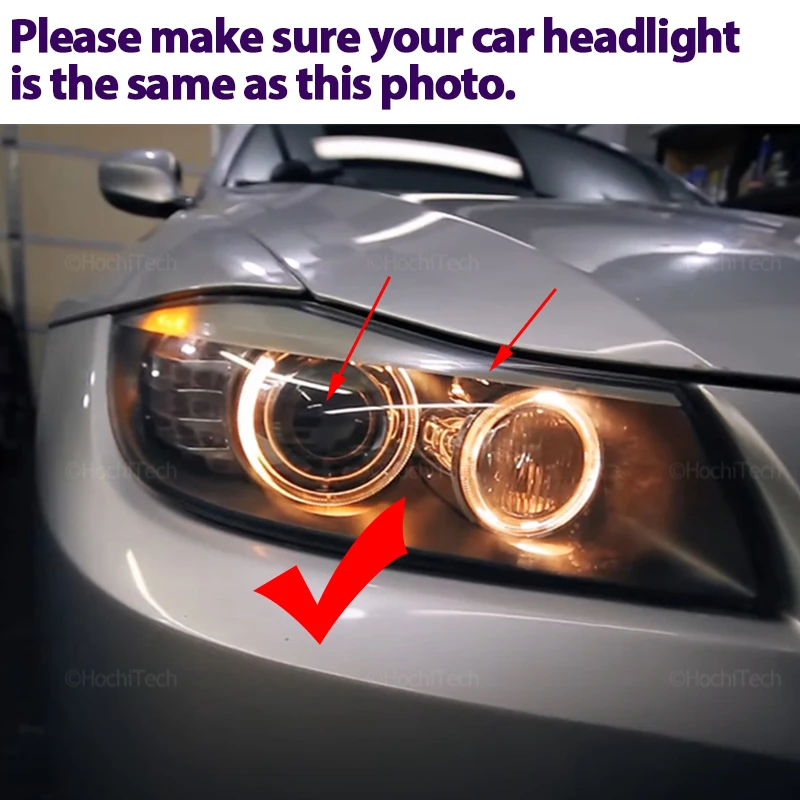 160W White LED Angel Eye Halo Ring Light Auto Lighting 6000K For BMW 3 Series E90 E91 LCI Xenon 2009-2013 accessories