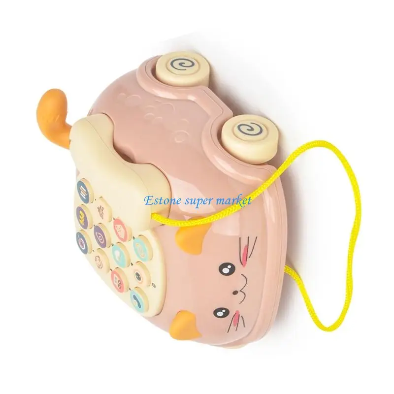 090B 幼児教育電話おもちゃ音楽モードインタラクティブボタン音楽電話感覚早期学習活動おもちゃ